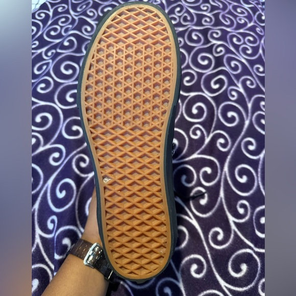 Black Platform Vans w/Detachable Chains Women’s Sz 10.5/Men’s Sz 9 - Picture 11 of 12